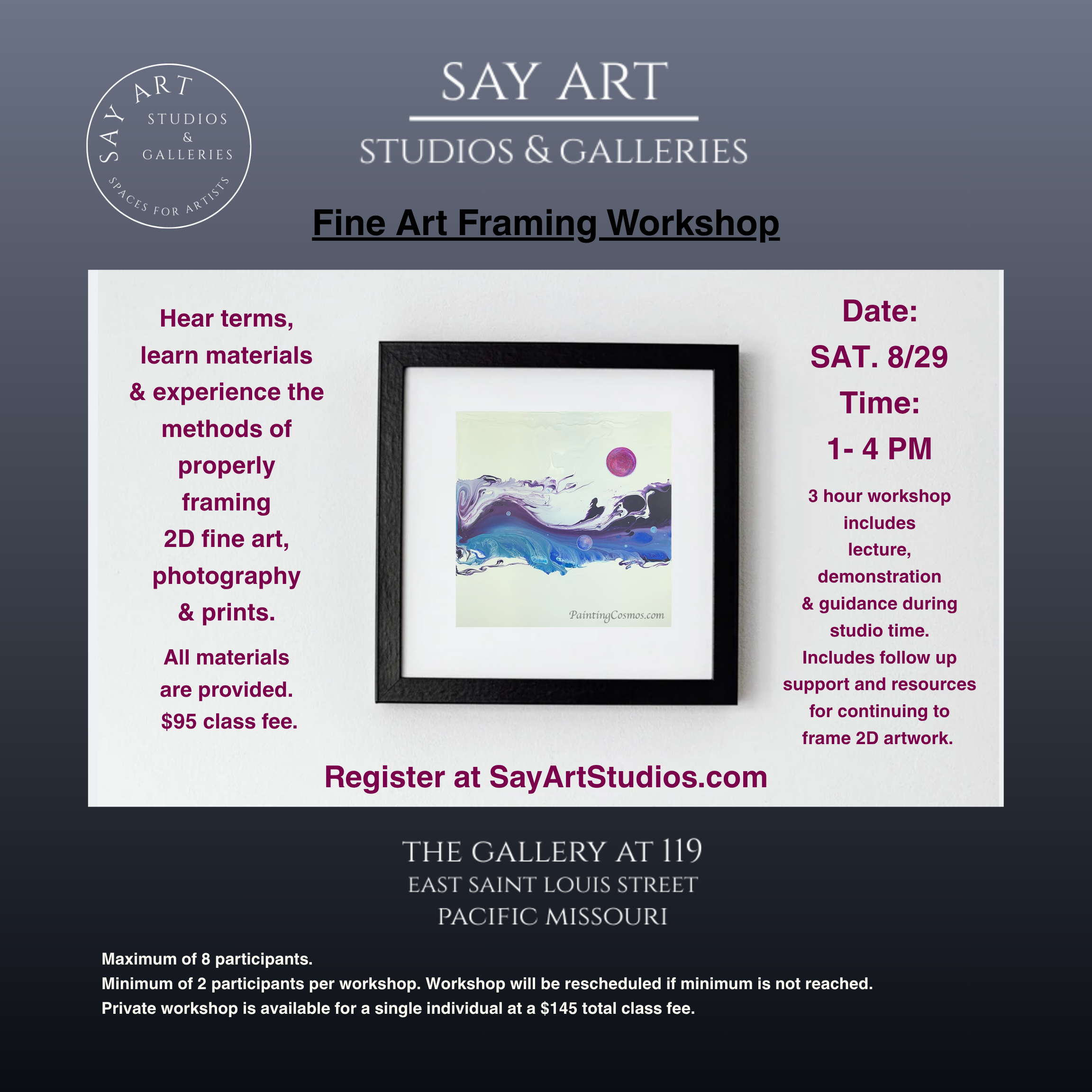 Sayohm Framing Workshop